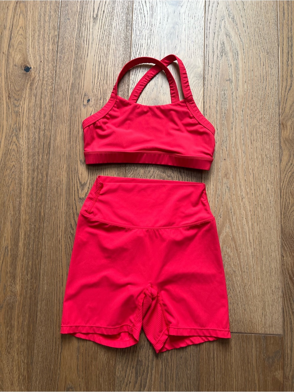 PARAGON Hot Pink Ribbed Active Set